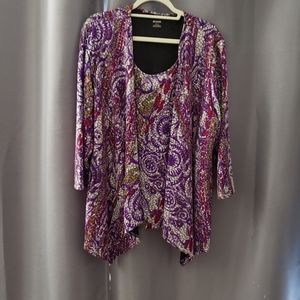 Women's blouse with 3/4 inch sleeves